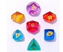 Captured Magic Luster Cut Resin Dice Set - Bouquet of Dice