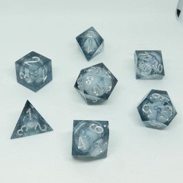 Chronicle RPG Accessories: 7CT Liquid Core - Molten Quicksilver Polyhedral Dice Set