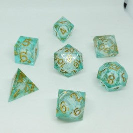 Chronicle RPG Accessories: 7CT Liquid Core - Molten Court Polyhedral Dice Set