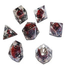 Chronicle RPG Accessories: 7CT Liquid Core - Molten Black Masquerade Polyhedral Dice Set