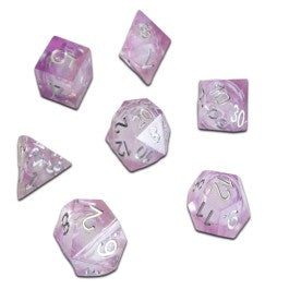 Chronicle RPG Accessories: 7CT Liquid Core - Molten Floss Polyhedral Dice Set