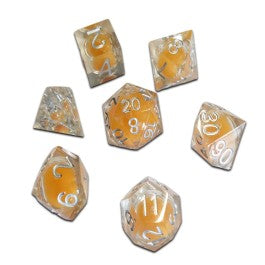 Chronicle RPG Accessories: 7CT Liquid Core - Molten Lava Polyhedral Dice Set