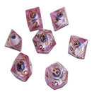 Chronicle RPG Accessories: 7CT Liquid Core - Molten Pink ICU Polyhedral Dice Set