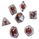 Chronicle RPG Accessories: 7CT Liquid Core - Molten Silver Masquerade Polyhedral Dice Set