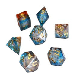 Chronicle RPG Accessories: 7CT Liquid Core - Molten Supera Polyhedral Dice Set