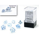 Chessex Borealis Mini Polyhedral 7 Die Set Icicle/Light Blue Luminary