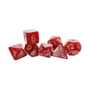 Chessex Mega-Hedral Glitter Ruby/Gold 7-Piece Set