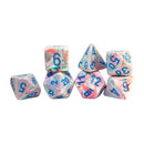 Chessex Mega-Hedral Festive Pop Art/Blue 7-Piece Set
