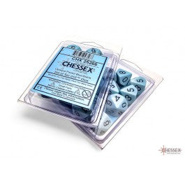 Chessex Opaque Pastel Blue/black Set of Ten d10s