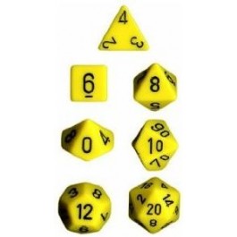 Chessex: Opaque Yellow 7-Die Set