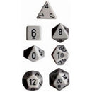 Chessex: Opaque Dark Grey/Black 7-Die Set