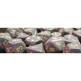 Chessex: Opaque Dark Grey/Copper 7-Die Set