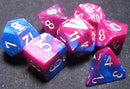 Chessex: Gemini Blue-Purple/Gold 7-Die Set