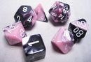 Chessex: Gemini Black-Pink/White 7-Die Set