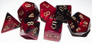 Chessex: Gemini Black-Red/Gold 7-Die Set