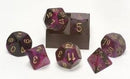 Chessex: Gemini Black-Purple/Gold 7-Die Set