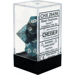 Gemini Steel-Teal With White 7 Die Set