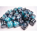 Chessex: Gemini Black-Shell/White 16Mm D6 Dice Block