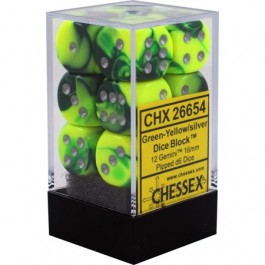 Gemini Green-Yellow With Silver 16Mm