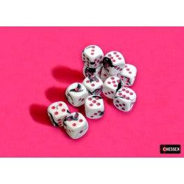 Chessex Gemini Black-White/Pink 16mm D6 Dice Cube