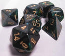 Chessex: Scarab Jade/Gold 7-Die Set