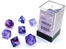 Chessex Nebula Nocturnal Blue Luminary 7 Die Set
