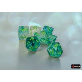 Chessex Borealis Kelp/ Light Green 7-Die Set