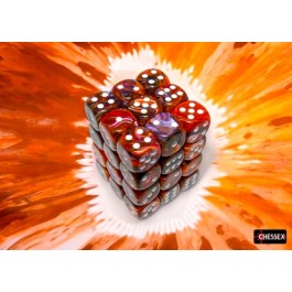 Chessex Festive Symphony/White 12mm D6 Dice Cube