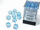 Chessex Borealis 12mm d6 Icicle/light blue Luminary Dice Block