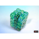 Chessex Borealis Kelp/Light Green 12mm D6 Dice Cube