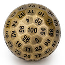 Titan's Fist Metal D100 Die - Ancient Bronze
