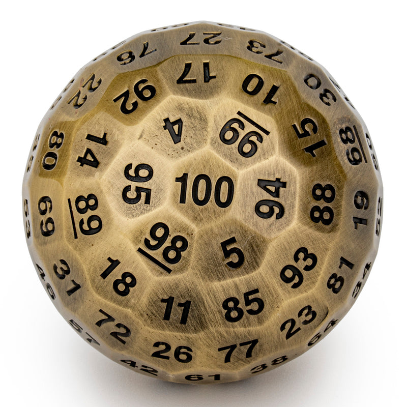 Titan's Fist Metal D100 Die - Ancient Bronze