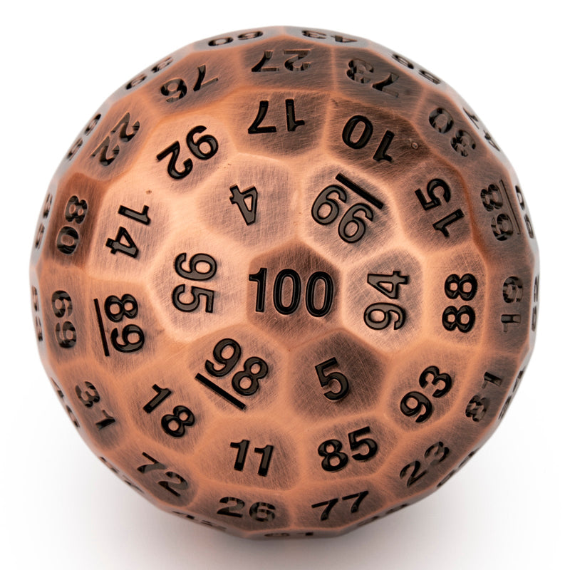 Titan's Fist Metal D100 Die - Ancient Copper