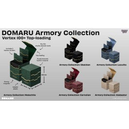 Gatherers' Tavern : Domaru Deck Box Armory Vertex Duo 100+ Carnelian