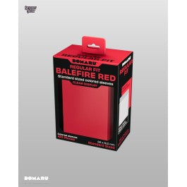 Gatherers' Tavern : Domaru Regular Fit Standard Sized Card Sleeve 100ct- Balefire Red