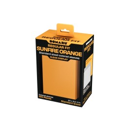 Gatherers' Tavern : Domaru Regular Fit Standard Sized Card Sleeve 100ct- Sunfire Orange