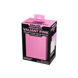 Gatherers' Tavern : Domaru Regular Fit Standard Sized Card Sleeve 100ct- Valiant Pink