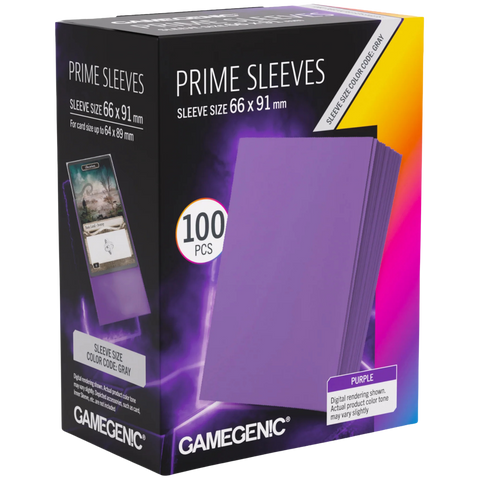 Gamegenic Prime Sleeves: Purple - 66 x 91 mm (100ct Box)
