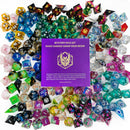 Mystery Set of 7 Hand Sanded Sharp Edge Resin RPG Dice