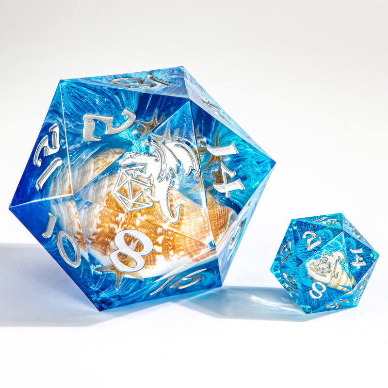 Sharp Edge Resin 55mm D20 Captured Magic - Sea Snail