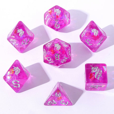 Wyrmforged Rollers - Rounded Resin Dice Set- Lumina Unicornia
