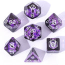 Wyrmforged Rollers - Rounded Resin Dice - Dragon Eye Purple