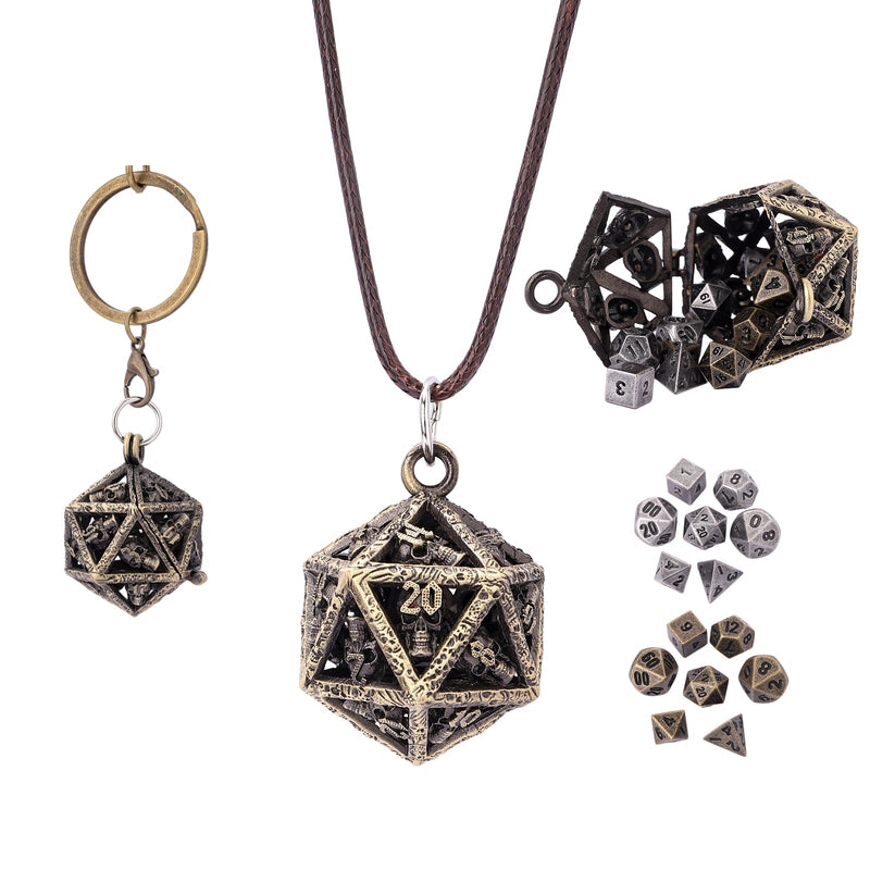 Grimskull's D20 Locket Gift Set - Ancient Gold