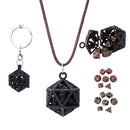 Grimskull's D20 Locket Gift Set - Matte Black
