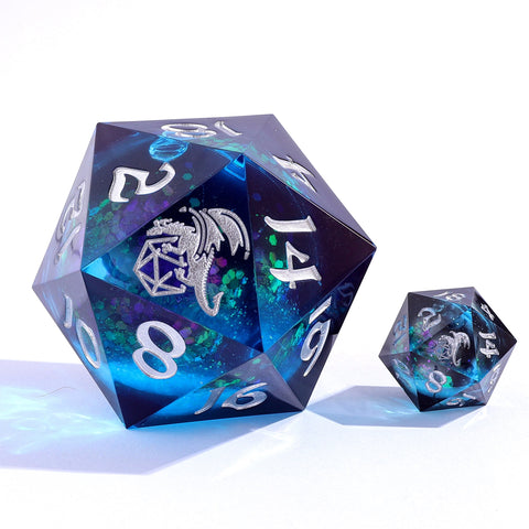 Sharp Edge Resin Liquid Core 55mm D20 - Twilight Azure