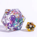 Liquid Core Sharp Edged Resin Spin Down 55mm D20 - Mana Meadows