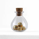 Unseelie Mini Metal RPG Dice Set  - Gold