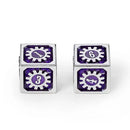 Cogcraft Fidget D6 - Chrononaut - Purple and Silver