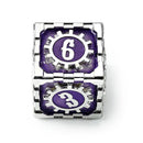 Mythic Size Cogcraft D6 - Chrononaut - Purple and Silver
