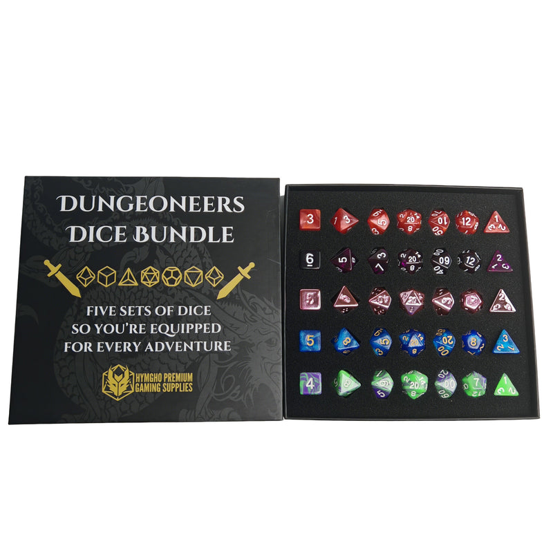 Dungeoneer's Dice Bundle - 5 sets Polymer Dice